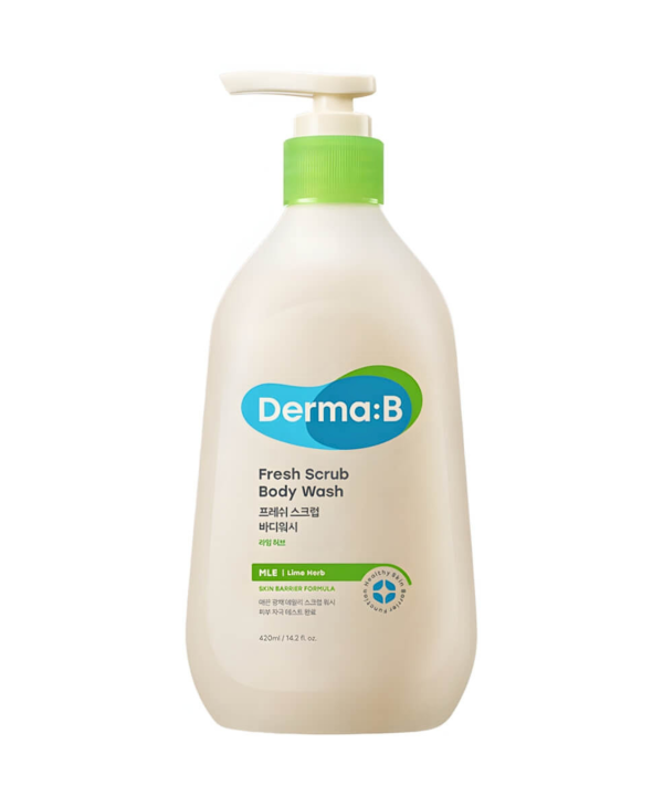 Освіжаючий гель-скраб для душу Derma:B Fresh Scrub Body Wash 420 мл