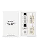 Міні-набір для догляду за тілом Pleuvoir Travel Buddies Rose Wood & Hinoki Leather