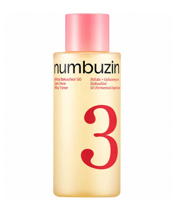 Тонер для обличчя Numbuzin No.3 Bifida Bakuchiol 50 Zero Pore Milky Toner 200 мл