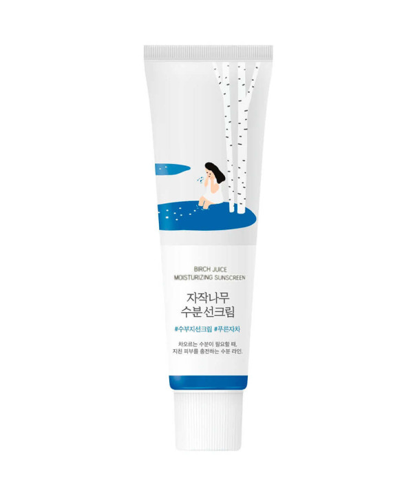 Сонцезахисний крем Round Lab Birch Juice Moisturizing Sunscreen SPF 50+ PA++++ 50 мл