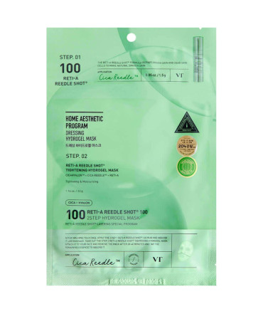 Гідрогелева маска з ретинолом VT Cosmetics Reti-A Reedle Shot 100 2Step Hydrogel Mask