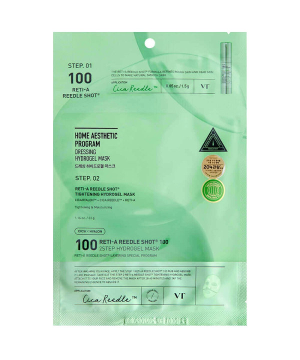 Гідрогелева маска з ретинолом VT Cosmetics Reti-A Reedle Shot 100 2Step Hydrogel Mask